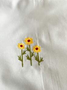 3 piezas Set colcha con bordado - Verde - Ver 2