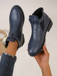 時尚女性靴子 - 淺藍色 - 查看 2