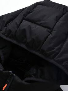 Manfinity Homme Áo khoác nam có mũ lót nhiệt Colorblock - Nhiều màu - Xem 4