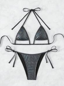 Bikini Set - Black - View 3