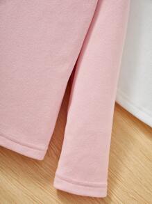 SHEIN Leap Crew Young Girl 3pcs Ruffle Trim Tee - Multicolor - View 5