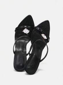 CUCCOO SZL 女性高跟鞋涼鞋 - 黑色 - 查看 1