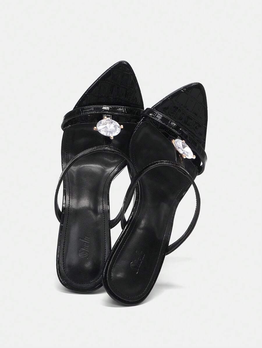 CUCCOO SZL 女性高跟鞋涼鞋 - 黑色 - 查看 1