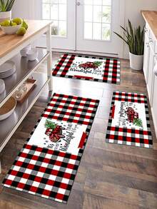SHEIN Navidad Alfombra para el salón, Alfombra de cocina - Multicolor - Ver 2