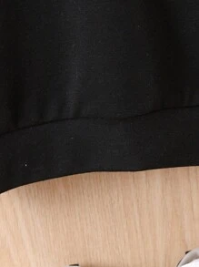 男嬰聖誕圖案運動衫 - 黑色 - 查看 4