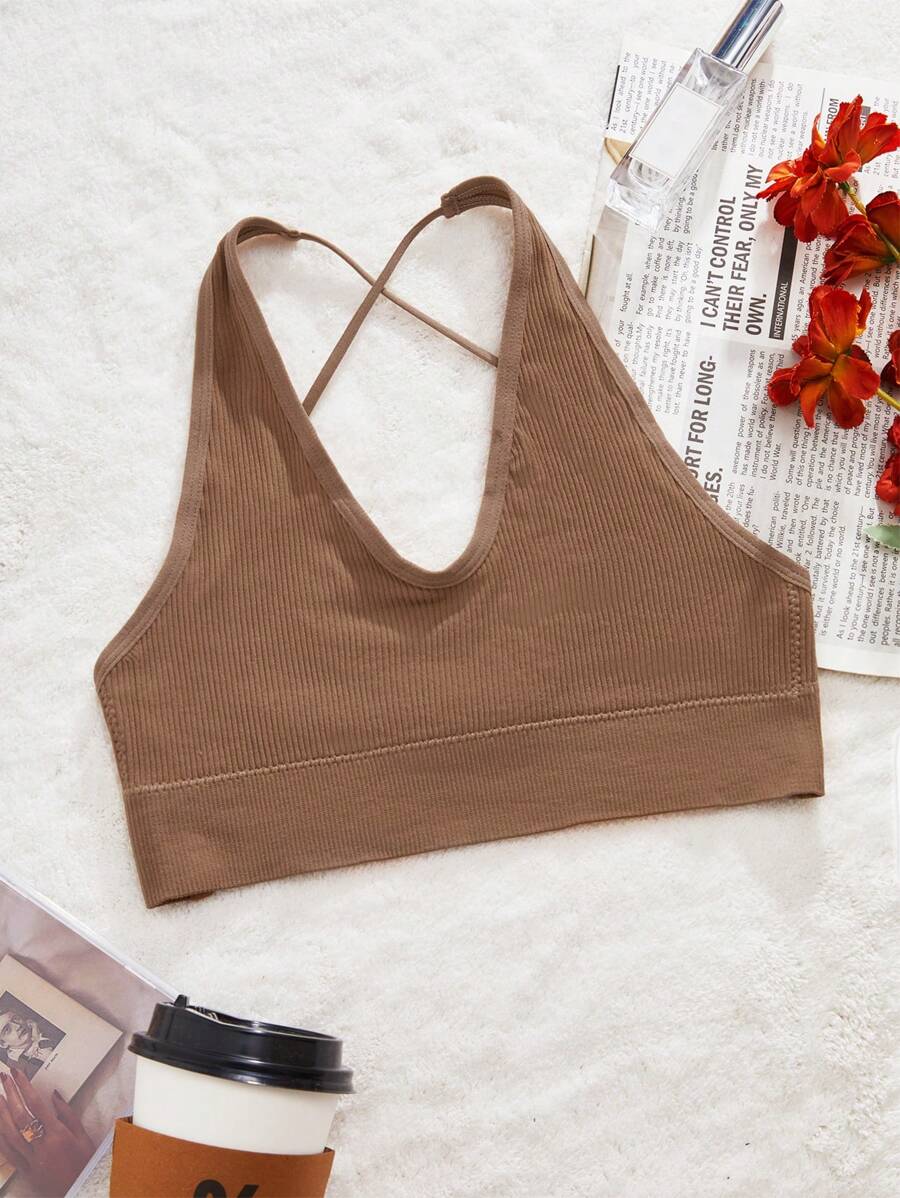 Thánh giá Không lưng Mùa vụ Cơ bản Áo - Cà phê nâu - Xem 1