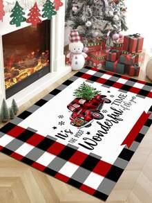 SHEIN Navidad Alfombra para el salón, Alfombra de cocina - Multicolor - Ver 8
