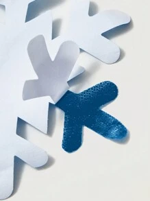 ROMWE 1對雪花形狀的乳頭貼 - 藍色 - 查看 3