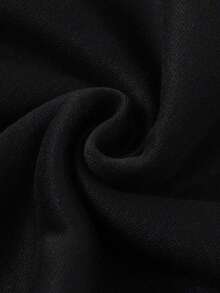 Manfinity EMRG Men Plus Letter Graphic Quarter Zip Sweatshirt - Black - View 3