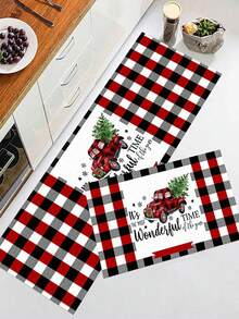 SHEIN Navidad Alfombra para el salón, Alfombra de cocina - Multicolor - Ver 6