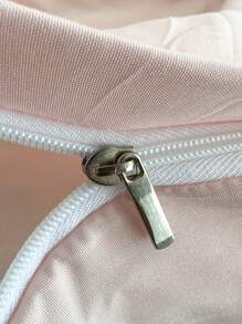 3件套心形刺绣被套（不含被芯）（1个被套和2个枕套），浪漫婚礼季 - 粉色 - 查看 5