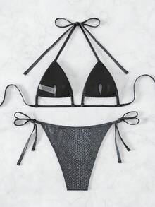 Bikini Set - Black - View 5