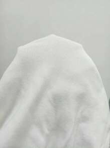 Chiquease Two Tone Sweater Shorts - Black and White - View 7