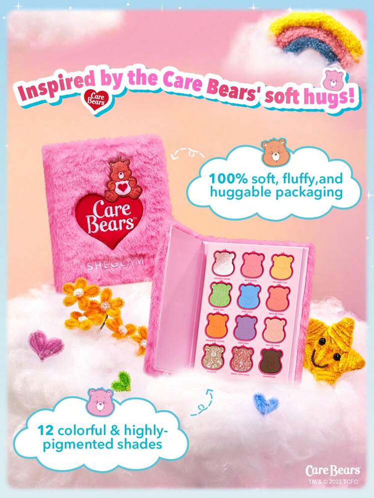 Care Bears X SHEGLAM コレクション セット 鮮やかな色のアイシャドウ