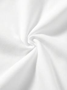 SHEIN LUNE Plus Leopard & Heart Print Thermal Lined Pullover - White - View 5