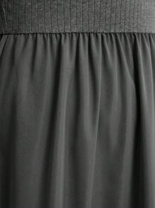 Seusyu Plus Solid Longline A-line Dress