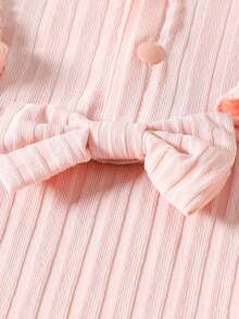 女婴童荷葉邊連身背心和褲子&連身褲＆ 頭巾