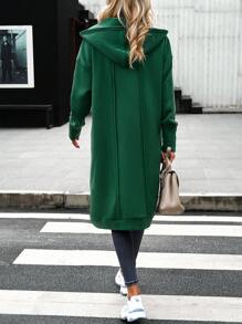 SHEIN Essnce 女士一般款外套 - 綠色 - 查看 3