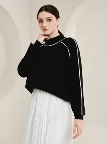 Mulvari Suéter De Mujer - Negro - Ver 1