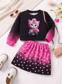 SHEIN 女童(小)兩件套裝 - 彩色 - 查看 1