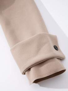 Lunelith SHEIN Lunessa Borg Collar Double Breasted Overcoat