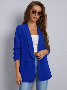 EURMUSE Blazer Feminino - Blue - View 1