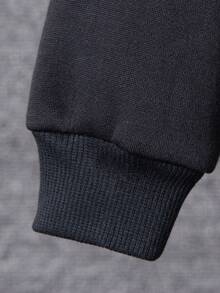 Young Boy Letter Graphic Hoodie & Sweatpants - Multicolor - View 6