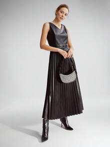 MOTF PREMIUM 粗花呢人造皮革單肩包 - 黑與白 - 查看 8