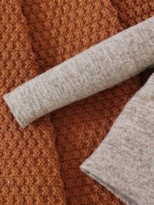 SHEIN Baby Boy 3pcs Letter Patched Detail Turtleneck Tee - Multicolor - View 3