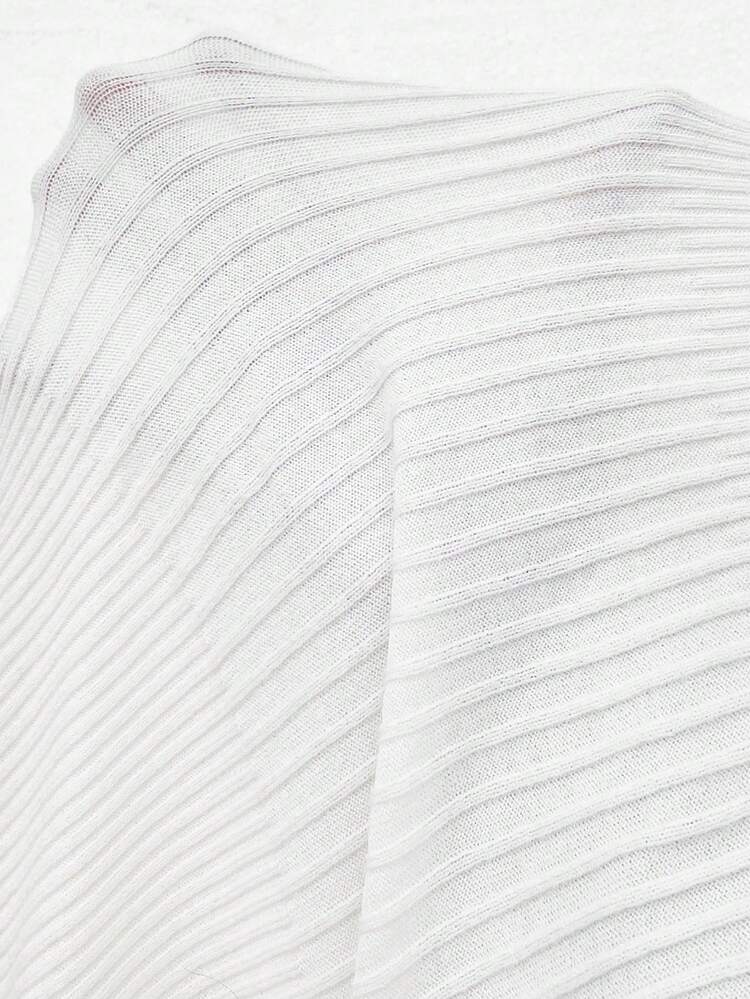 Plus Solid Raglan Sleeve Sweater Knit Pullover Fall Winter Sweater