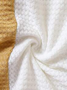 Đứa bé trai Khối màu Dệt kim Waffle Áo thun - Nhiều màu - Xem 6