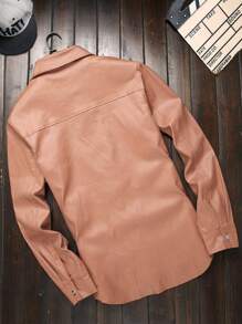 Manfinity Homme Camisa De Mezclilla Para Hombre