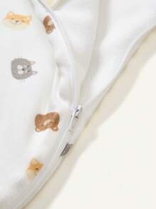 Cozy Pixies 1pc Animal Head Printed Sleeping Bag - Multicolor - View 8