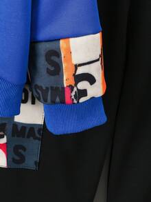 SHEIN Tween Boy Slogan Graphic Vest Jacket & Sweatpants & Hoodie - Black - View 4