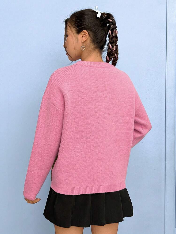 Landscape Pattern Drop Shoulder Sweater