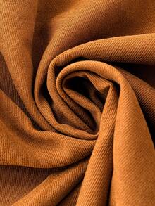 SHEIN LUNE Plus Mock Neck Tee & Flare Skirt - Multicolor - View 7