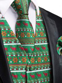 Áo ghi lê in họa tiết Giáng sinh cho nam - màu xanh lá - Xem 5