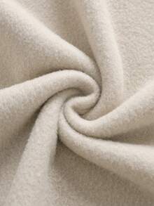 SHEIN EZwear Letter Graphic Drop Shoulder Sweatshirt - Khaki - View 4