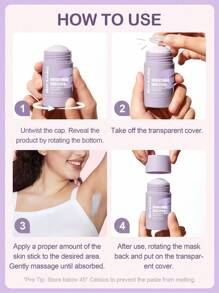 SlowSunday 亮肤棒，蕴含维生素C、维生素E和烟酰胺，改善暗沉，提亮肤色，柔滑肌肤，均匀肤色，适用于腋下、膝盖、手肘和比基尼线，韩妆风格，温暖冬日造型，适合冬季使用，Y2K风格，情人节礼物，斋月礼物，斋月聚会及礼品，派对理想之选 - 白色 - 查看 6