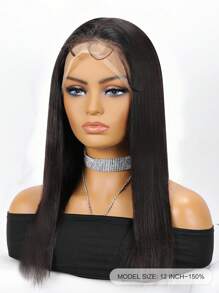 Full Lace Area + 150 Density + 10-14 Inches + Straight + Human Wig - SNatural - View 3