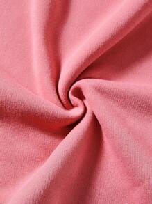 SHEIN Qutie In Gấu Thả vai Áo nỉ - Hồng - Xem 7