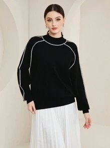 Mulvari Suéter De Mujer - Negro - Ver 4