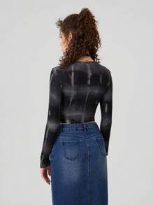 Forever 21 女復古修身短版 T 卹