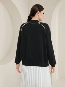 Mulvari Suéter De Mujer - Negro - Ver 3