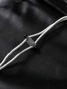 Manfinity Hypemode Loose Fit Men's Padded Coat With Flap Pockets (Without Inner Sweater) - Black - View 8