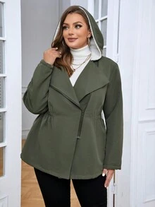 SHEIN LUNE 大號外套 - 綠色 - 查看 3