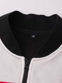 Manfinity LEGND Outerwear Pria Blok Warna Casual - Hitam dan Putih - View 5