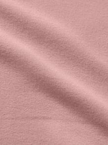 RueChic Men's Round-Neck Printed Oversized Sweatshirt - Pink - View 6