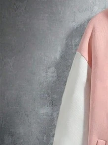 Manfinity Homme Lỏng lẻo phù hợp Nam Diễn đạt In Sọc trang trí Chặn màu Áo khoác Đại học - Nhiều màu - Xem 5