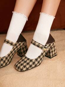 SheIn MOD 女性高跟鞋高跟鞋 - 棕色 - 查看 4